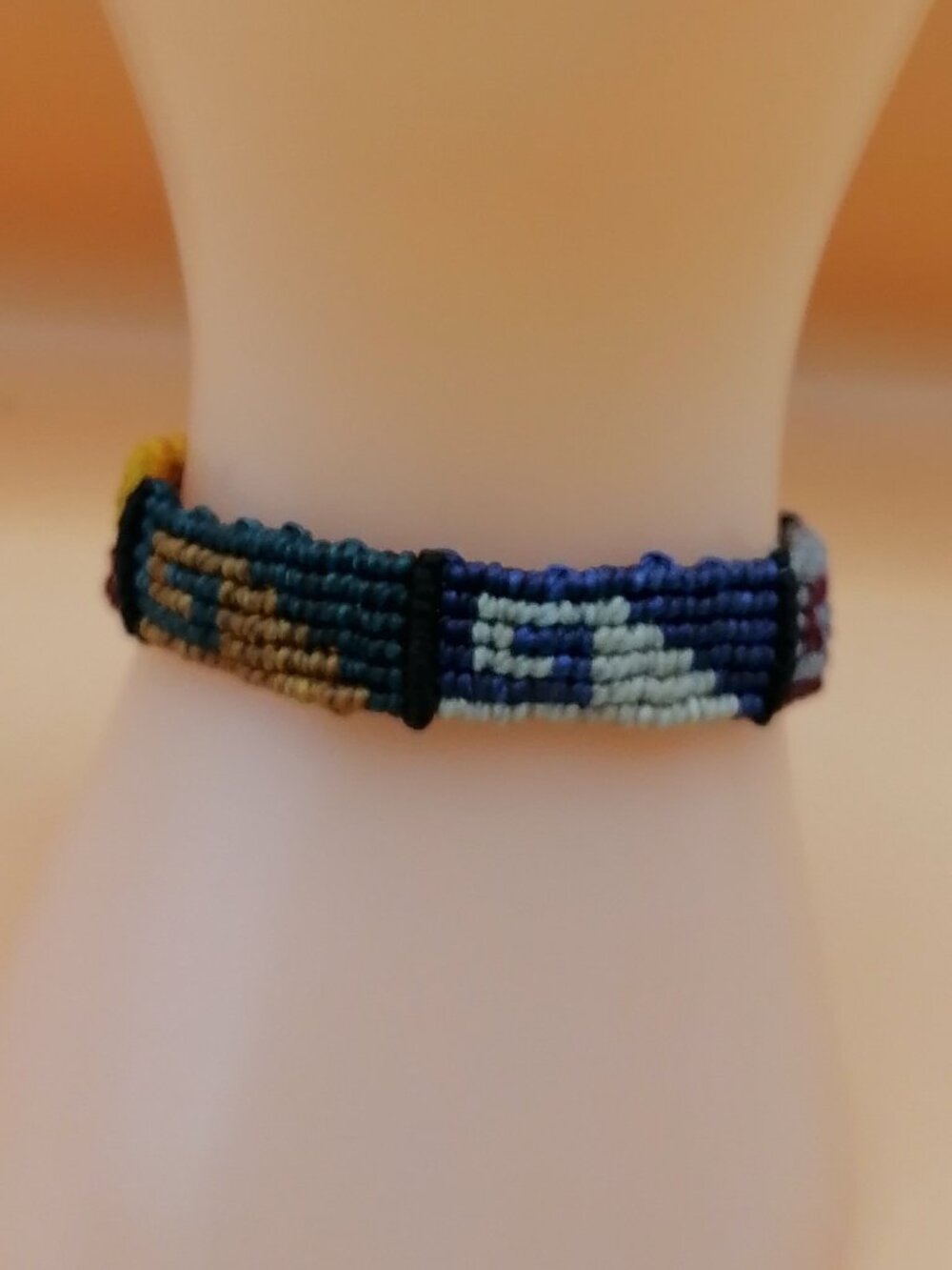 Handmade Macrame Bracelet with Geometric Design